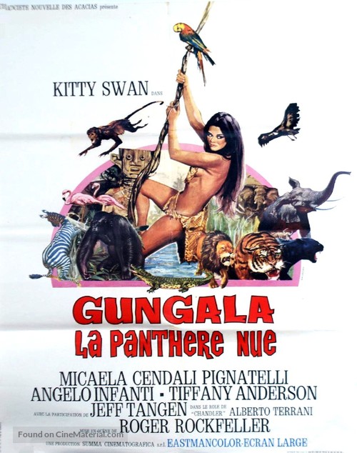 Gungala la pantera nuda - French Movie Poster