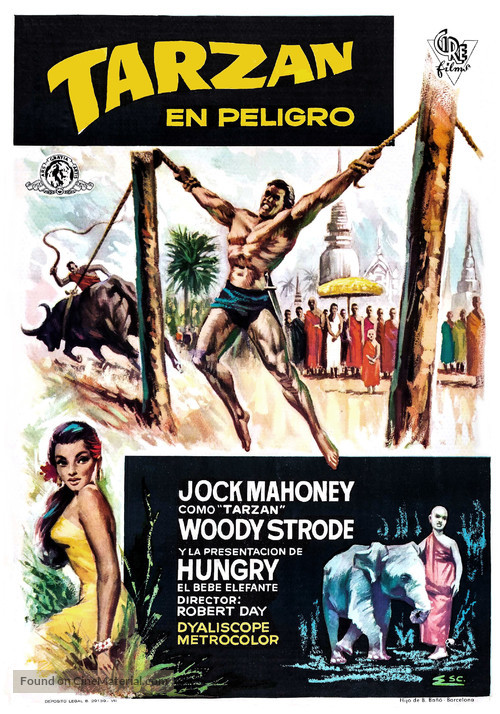 Tarzan&#039;s Three Challenges - Spanish Movie Poster