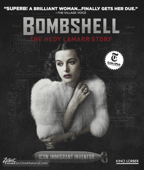 Bombshell: The Hedy Lamarr Story - Blu-Ray movie cover