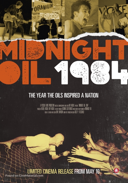 Midnight Oil: 1984 - Australian Movie Poster