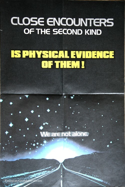 Close Encounters of the Third Kind - British Movie Poster