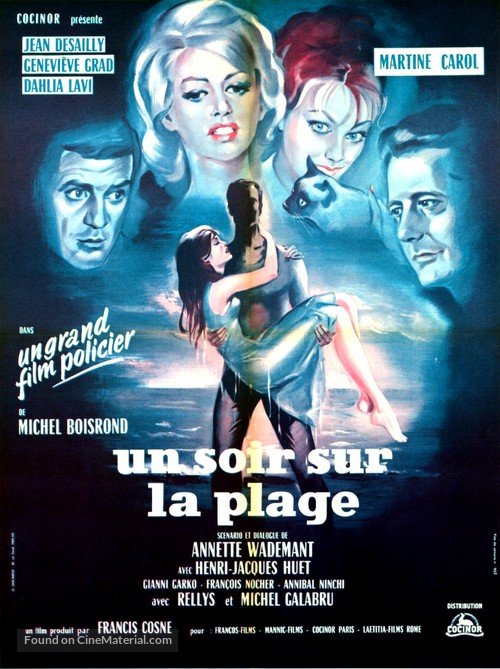 Un soir sur la plage - French Movie Poster
