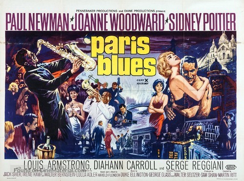 Paris Blues - British Movie Poster