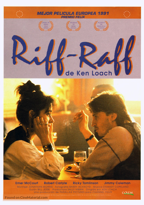 Riff-Raff - Spanish Movie Poster