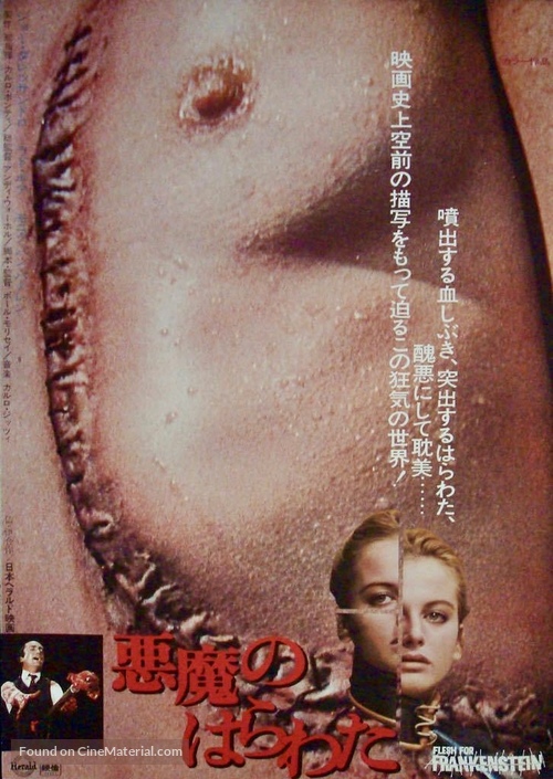 Flesh for Frankenstein - Japanese Movie Poster