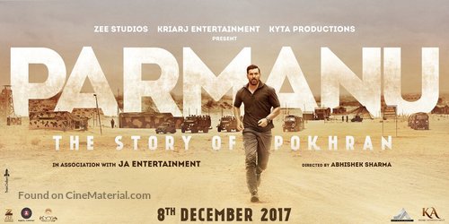 Parmanu: The Story of Pokhran - Indian Movie Poster