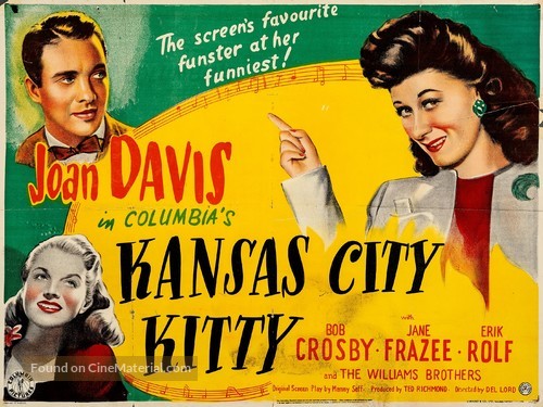 Kansas City Kitty - British Movie Poster