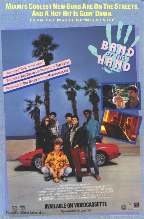 Band of the Hand - Video release movie poster