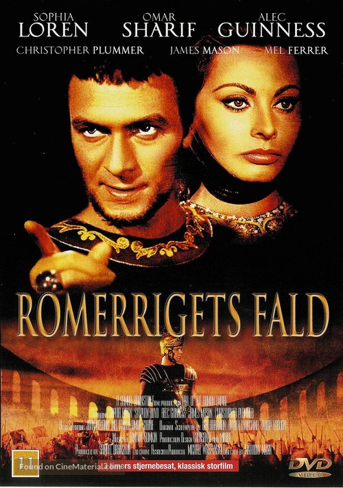 The Fall of the Roman Empire - Danish Movie Cover