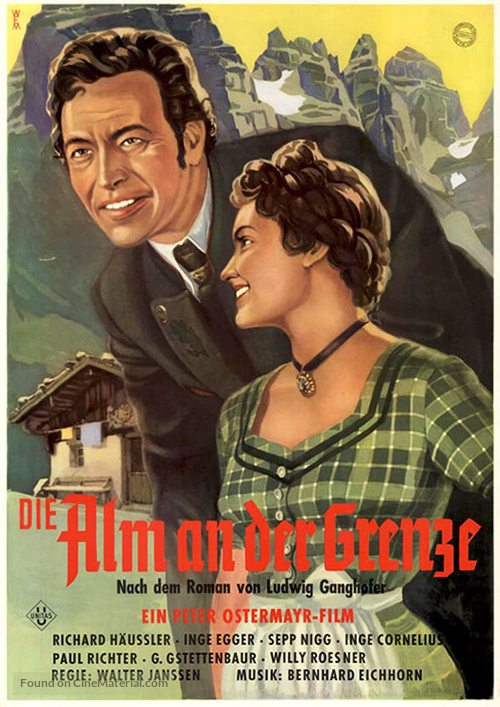 Die Alm an der Grenze - German Movie Poster