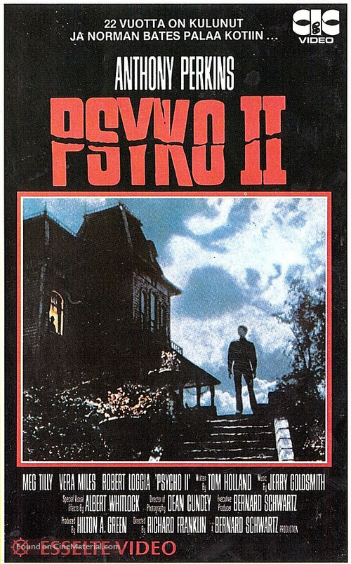 Psycho II - Finnish VHS movie cover