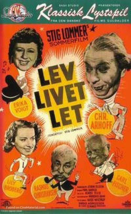 Lev livet let - Danish VHS movie cover