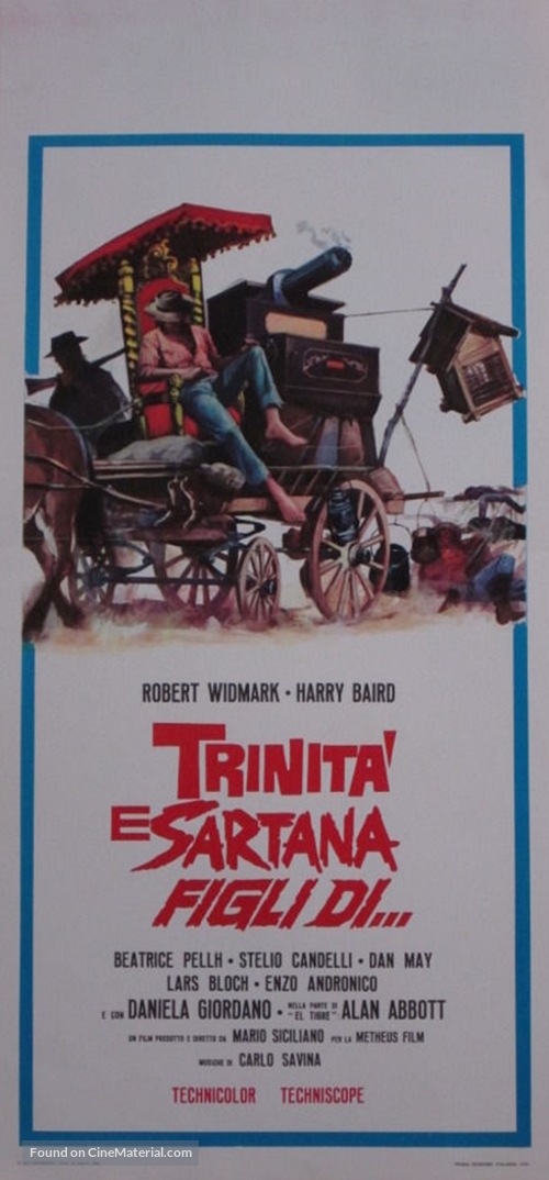 Trinit&agrave; e Sartana figli di... - Italian Movie Poster