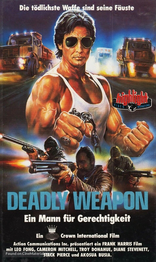 Low Blow - German VHS movie cover