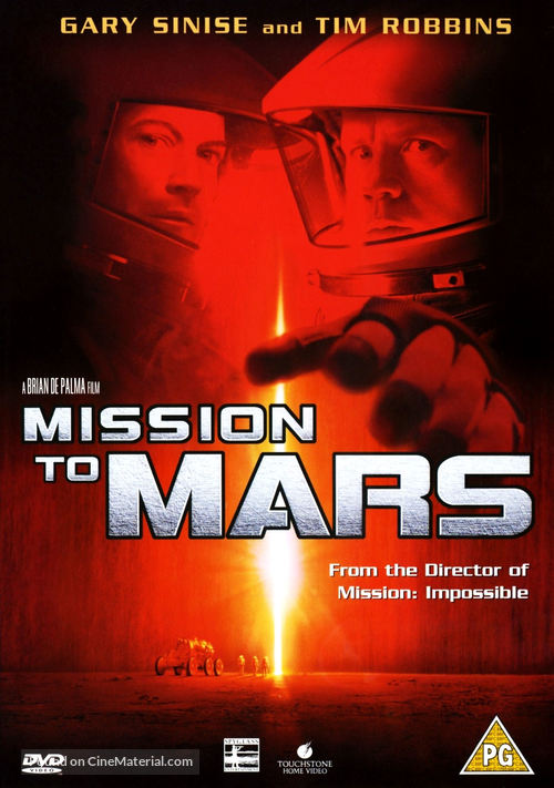 Mission To Mars - British DVD movie cover