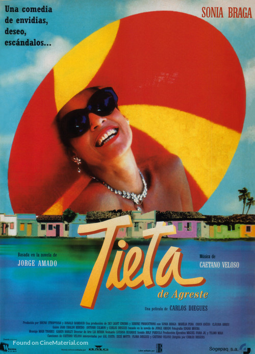 Tieta do Agreste - Spanish Movie Poster