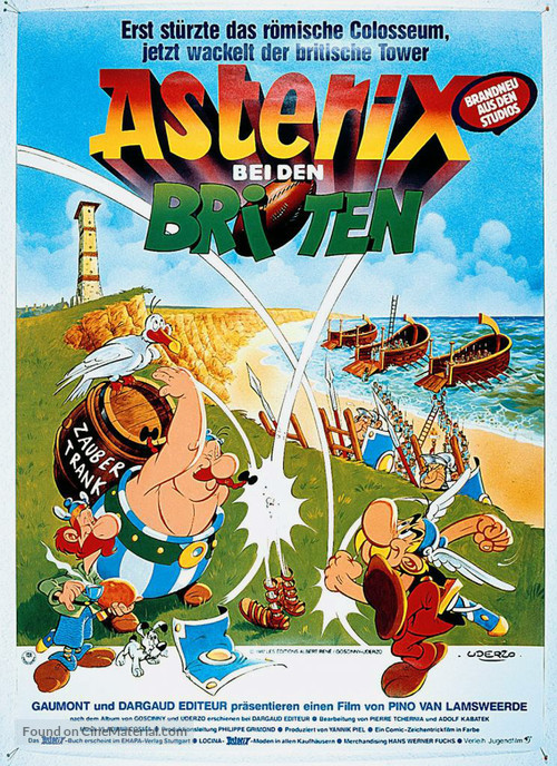 Ast&eacute;rix chez les Bretons - German Movie Poster