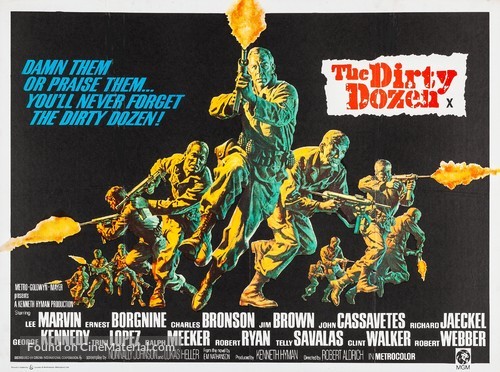 The Dirty Dozen - British Movie Poster