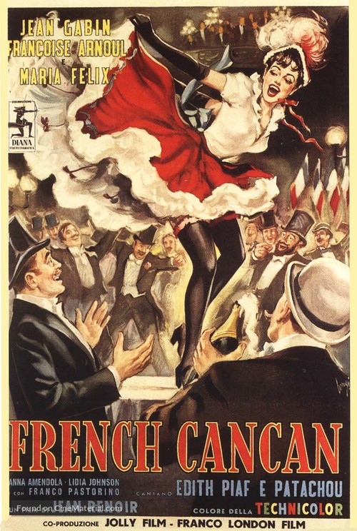 French Cancan - Italian Movie Poster