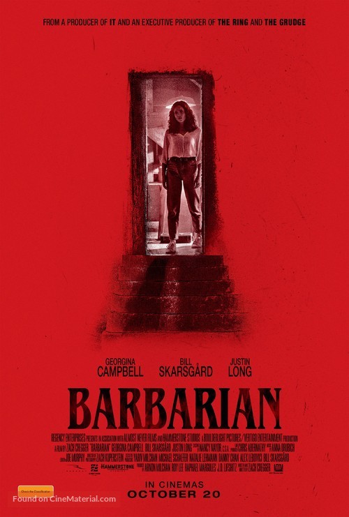 Barbarian - Australian Movie Poster