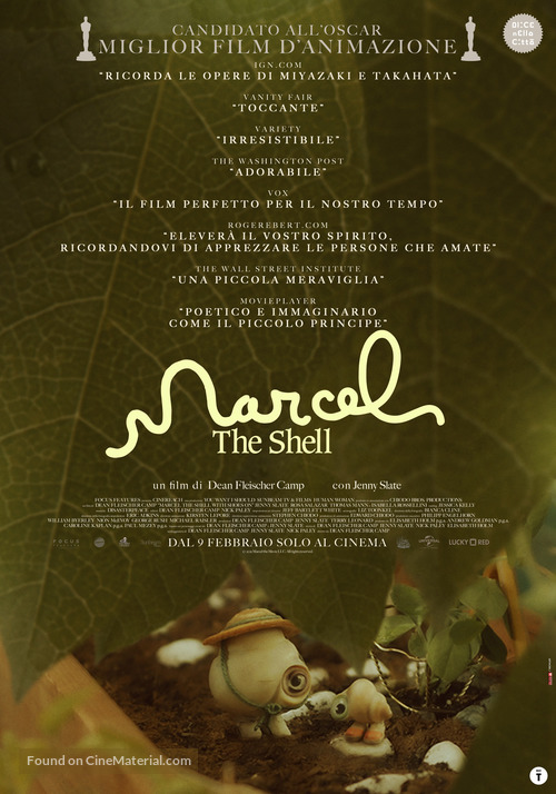 Marcel the Shell with Shoes On - Italian Movie Poster