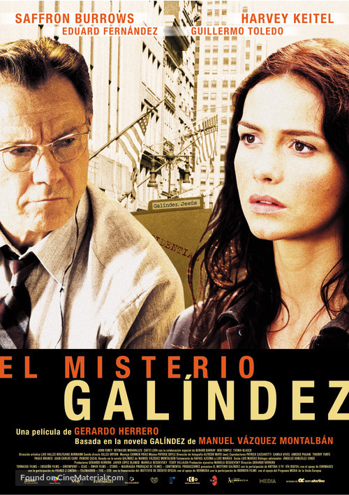 El misterio Gal&iacute;ndez - Spanish Movie Poster