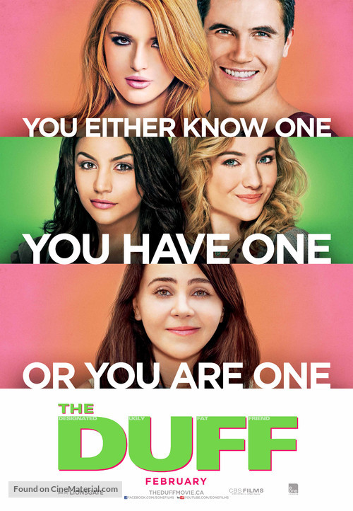 The DUFF - Canadian Movie Poster