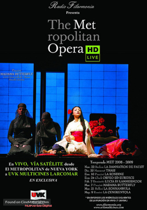 &quot;Metropolitan Opera: Live in HD&quot; - Spanish Movie Poster