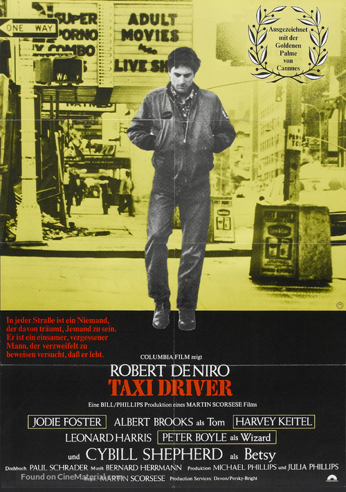 Taxi Driver - German Movie Poster