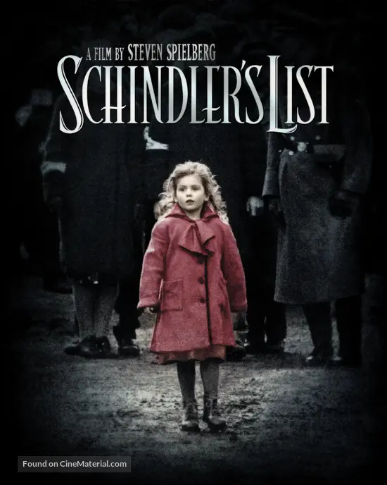 Schindler's List bluray cover