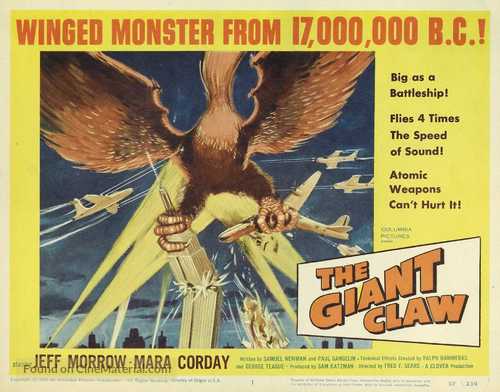 The Giant Claw - Theatrical movie poster