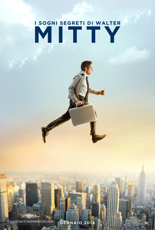 The Secret Life of Walter Mitty - Italian Movie Poster