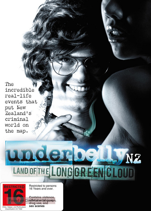 &quot;Underbelly: Land of the Long Green Cloud&quot; - New Zealand DVD movie cover