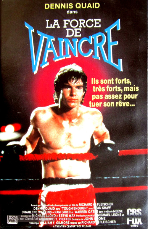 Tough Enough - French VHS movie cover