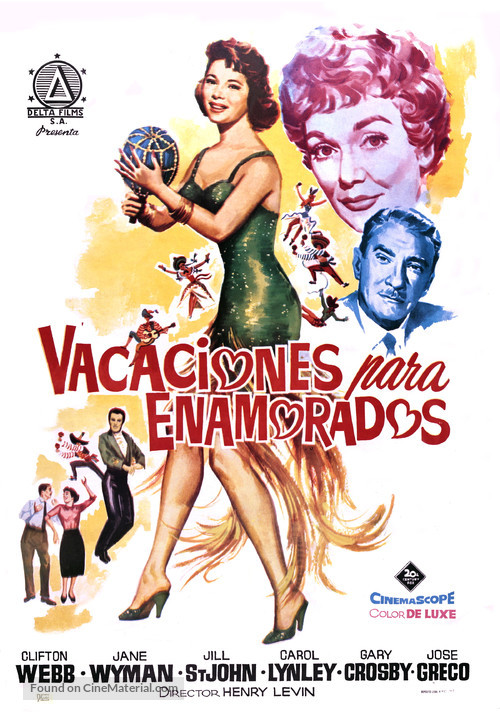 Holiday for Lovers - Spanish Movie Poster