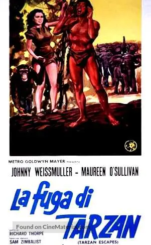 Tarzan Escapes - Italian Movie Poster