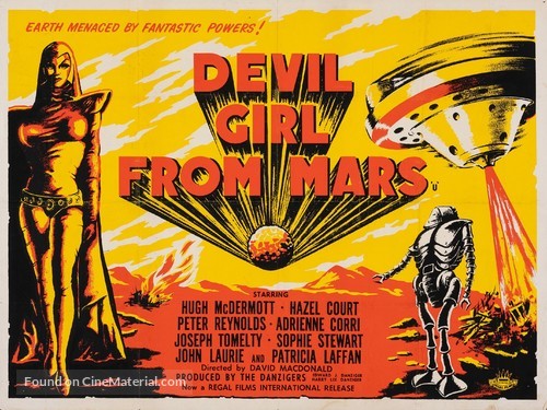 Devil Girl from Mars - British Movie Poster