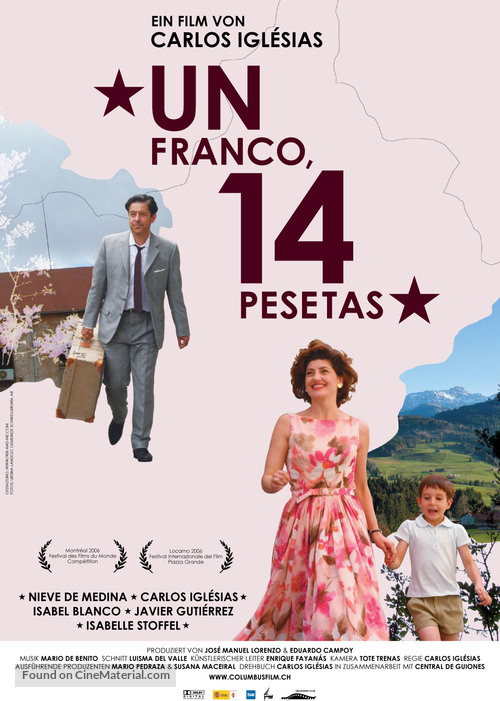Franco, 14 Pesetas, Un - Swiss poster