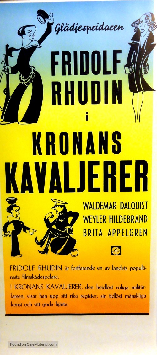 Kronans kavaljerer - Swedish Movie Poster