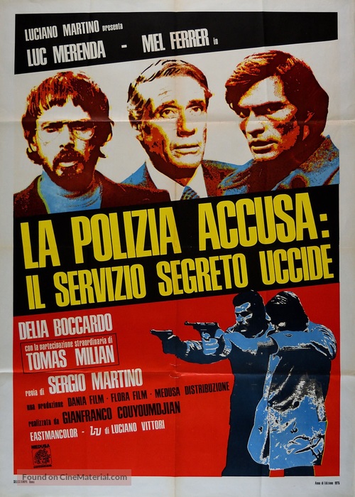 La polizia accusa: il servizio segreto uccide - Italian Movie Poster