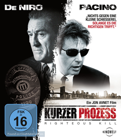 Righteous Kill - German Movie Cover