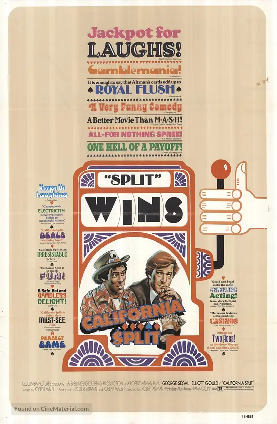 California Split (1974) movie poster