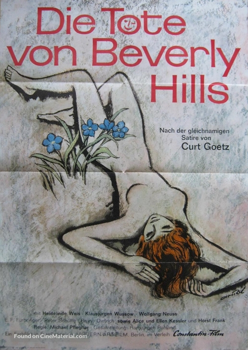 Die Tote von Beverly Hills - German Movie Poster