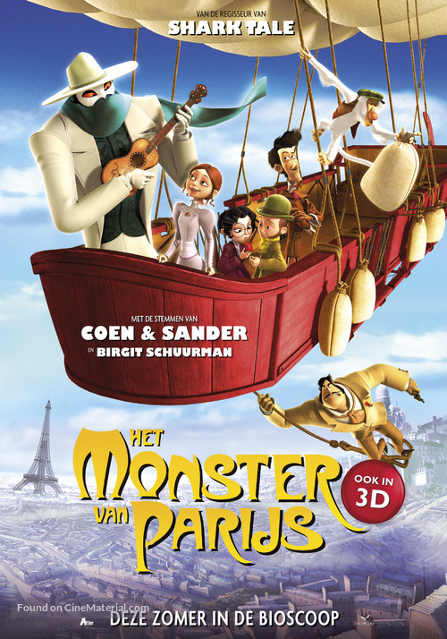 Un monstre &agrave; Paris - Dutch Movie Poster