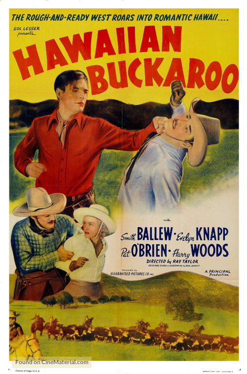 Hawaiian Buckaroo - Re-release movie poster