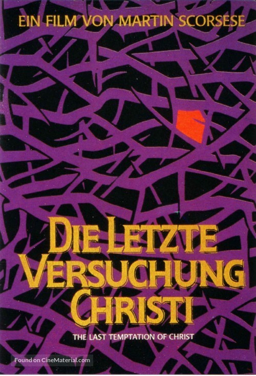 The Last Temptation of Christ - German Movie Poster