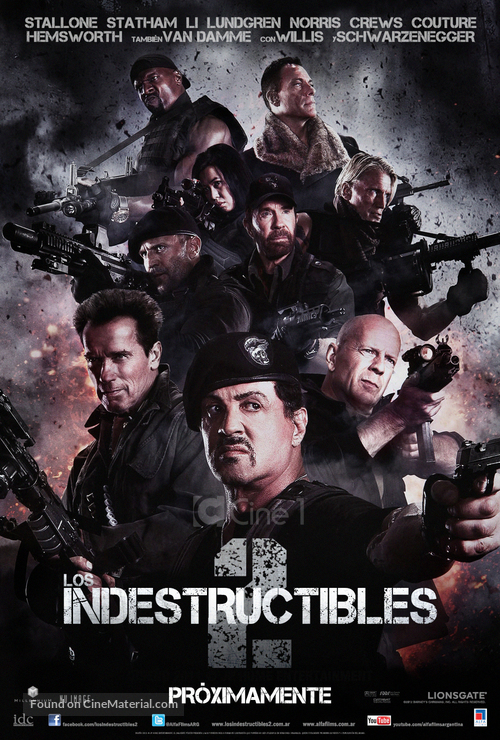 The Expendables 2 - Argentinian Movie Poster