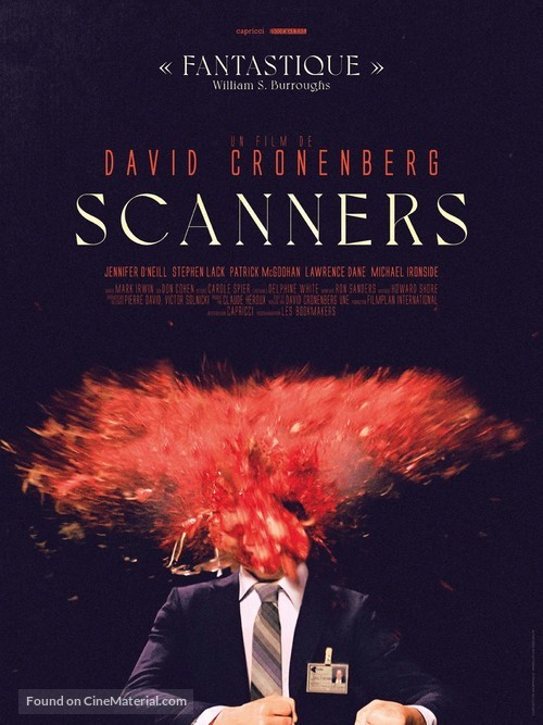 Scanners - French Re-release movie poster