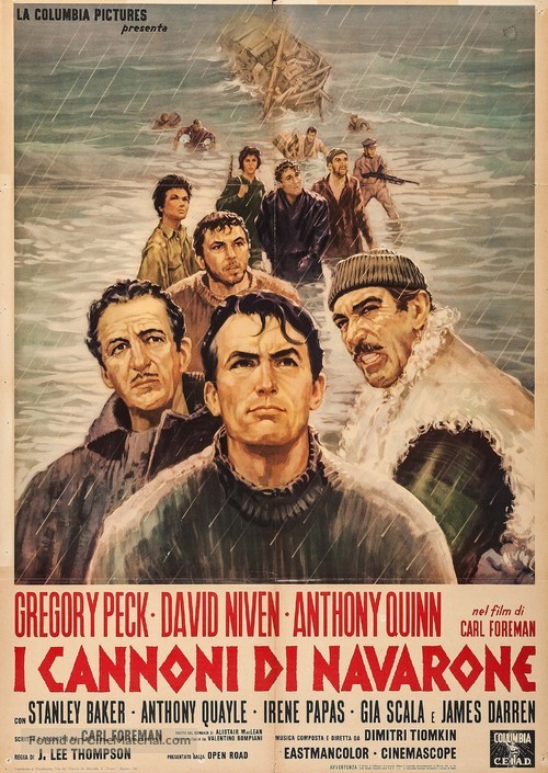 The Guns of Navarone - Italian Movie Poster