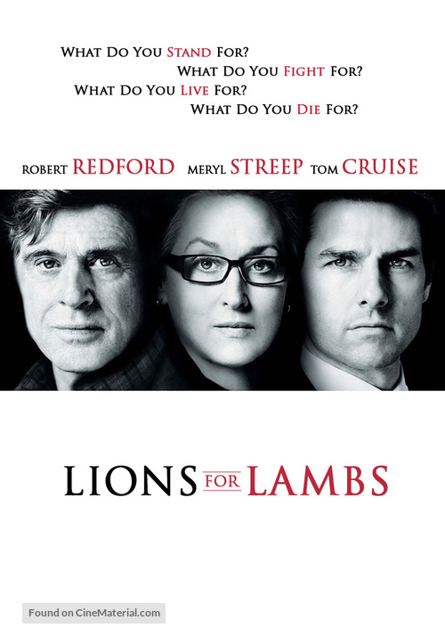 Lions for Lambs - DVD movie cover